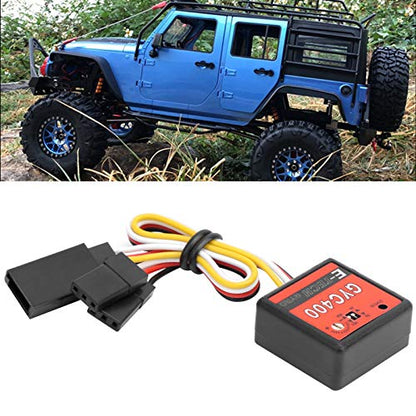 GYC400 Mini RC Gyroscope Module Drift Drive Control Gyro Stabilizer for Remote Control Car Model Plastic 2.3x2.3x1cm 15g