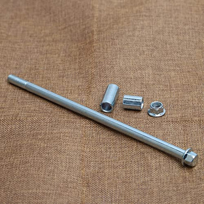 Mokuo 10mm 235mm Front Rear Axle with Bushing 6mm 20mm 32mm Fit for Motorcycle Pit Dirt Bike Moped Scooter QUAD ATV Mini Bike Parts - size: 10-235