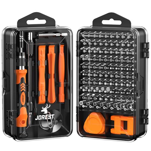 JOREST 117 in 1 Precision Screwdriver Set, Mini Tool Kit with Torx Phillips | Magnetic Repair Kit for Computer, Macbook, Laptop, PC, RC, PS5, iphone, Electronics, XBOX, Glasses