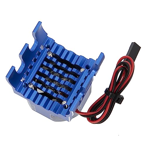 DKKY RC Motor Cooling Fan Heatsink 21000RPM 36mm for Traxxas TRX4 TRX6 Axial SCX10 540 550 1406 1410 1415 1412 Motor (Blue)