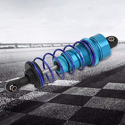 2pcs 92mm RC Oil Pressure Adjustable Front Shock Damper, 1/10 RC Car Shock Absorber, Upgraded Aluminum Alloy Buggy Suspension for ZD Racing HSP Hongnor LRP HPI (Blue) - color: Blue