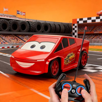 Cyberpickup Toy Remote Control Car RC Movie Cars 3 Race Car for Kids Age 3-12 RC Truck with Lights Effect 2.4GHz, for Boys Girls - color: 1/28 Red Truck