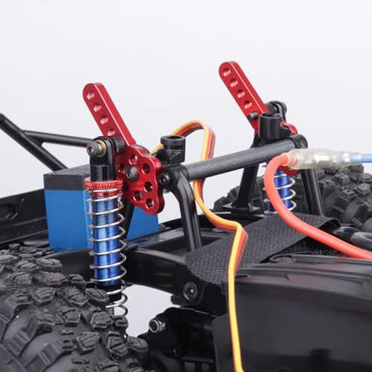 Aluminum Shock Mount Lift Kit Set for 1/10 Axial SCX10 SCX10 II 90046 D90 D110 RC Crawler Car Upgrades Replacement (Red) - color: Red