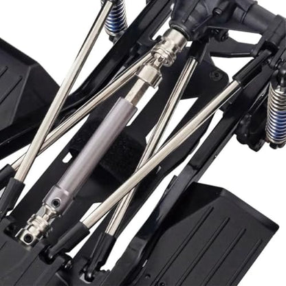 313mm Wheelbase Nylon Chassis Frame Front Rear Axles Kit with 2-Speed Transmission 35T 550 Motor for 1/10 RC Crawler Axial SCX10 TRX4 D90 DIY Upgrade Parts