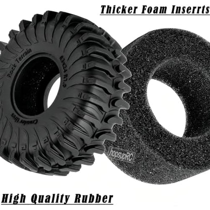 RC Full Brass 1.0 RC Wheel RC Tires for 1/18 1/24 Trx4m Axia l SCX24 RC Crawler,1.0" Beadlock RC Truck Tires and Wheel Highway Tires Wheel Rim,4PCS Style B - style: Style B