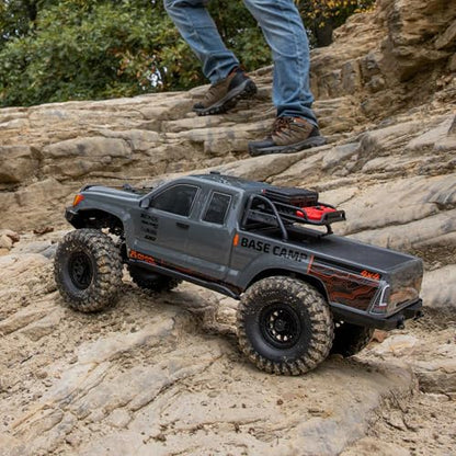 Axial RC Truck 1/10 SCX10 III Base Camp 4X4 Rock Crawler Brushed RTR (Battery and Charger Not Included), Gray, AXI-1375T2