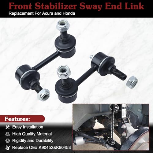 2* K90452 K90453 Rear Sway Bar Link - Restore Rear Stability | Compatible with 2001-2005 Acura EL Honda Civic - color: 1*K90452 1*K90453, size: Sway Bar Link
