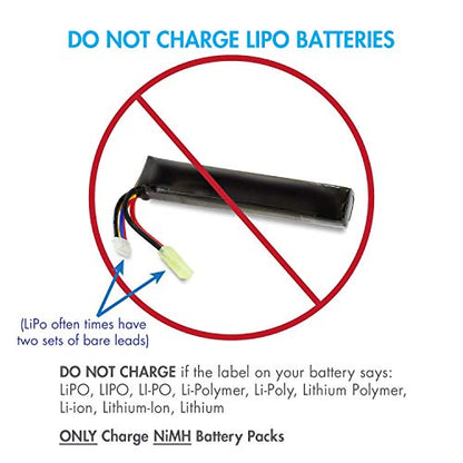 Tenergy Combo 9.6V 1600mAh Butterfly Mini NiMH Battery Pack + 8.4V-9.6V NiMH Smart Charger + Lipo Bag - size: Battery Pack + Charger + Lipo Bag