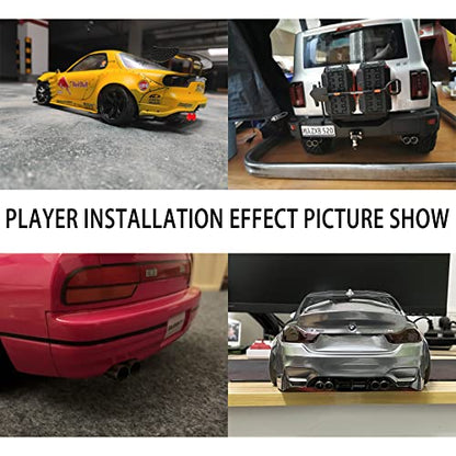 1/10 RC Car Exhaust Pipe Metal Tailpipe for 1/10 Drift Crawler HPI HSP94123 D4 Sakura TT01 Model Car Upgrade Parts (B) (b)