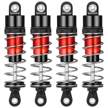 70mm Shocks Oil Shock Absorber RC Shock Absorber Damper Set Upgrade Parts Compatible with TRX4 TRX6 Axial SCX10 D90 90046 1/10 RC Rock Crawler (Red-70MM) - color: Red-70MM