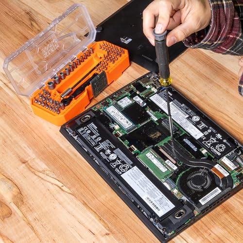 Klein Tools 80177 MODbox Ratcheting Driver Set with MODbox Case Adapter, Modular Tool System Side Rail Attachment, 65 Piece - style: MODbox Ratchet & Driver Set