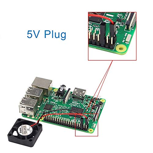 2Pcs 3007 Fan for Raspberry Pi 5 30x30x7mm Cooler Pi Brushless Cooling Case Fan 30MM 1.18in 3.3V 5V DC Quiet for Raspberry Pi 4, Pi 3 B+, Pi 3 B, 2, B+, Pi Zero/Zero W,Robot Project - color: Black-2pcs