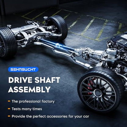 32 inch Front Drive Shaft Prop Shaft Driveshaft Assembly Fit for Dodge Nitro V6 4.0 2007-2011, 4WD, Replace for 938-308, 52853364AB, 52853364AC (Only Fit 4WD)