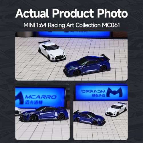 1/64 Scale Drift RC Car - 2.4GHz Half-Scale Remote Control 4WD High-Speed Mini Remote Control Car with Racing Lights (Blue) - color: Blue