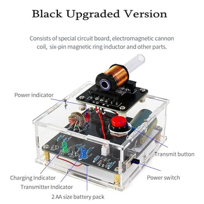 STEM Projects DIY Toys Soldering Practice Kit, Electric Magnetic Transmitter Educational Electronics Kit, Mini DIY Shooting Game Toy Gift for Teens Boys Girls