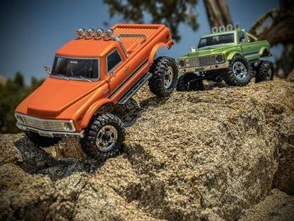HOBBYPLUS CR18P EVO 2 Rock RC Crawler - 1/18 Scale Mini RC Crawler with Two-Speed Transmission, All-Metal Gears, Evolved EVO Platform, Ready-to-Run, Distinctive Styling Convoy Hugger Orange