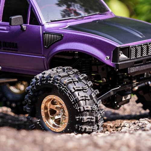 RC Upgrade Accessories for TRX4M for Defender for Bronco 1/18 IR60 for Pickup Hard Body Shell with Bed Rack RC Crawler Car Accessories Modification RC Car Parts(Purple) - size: Purple