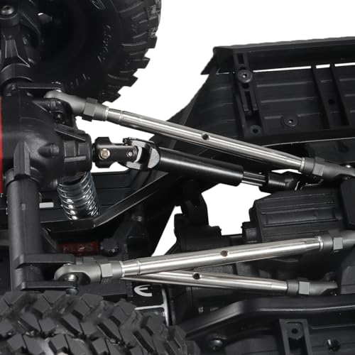 2pcs Internal Spline RC Drive Shaft for 1/10 Axial SCX10 Trx4 SCX10 II 90046 Wraith D90 TF2 Redcat Gen7 RC4WD GEN8 RC Crawler Upgrades Steel Metal Universal Joint Driveshaft (121-183mm(4.76"-7.2"))