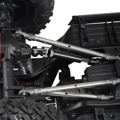 2pcs Internal Spline RC Drive Shaft for 1/10 Axial SCX10 Trx4 SCX10 II 90046 Wraith D90 TF2 Redcat Gen7 RC4WD GEN8 RC Crawler Upgrades Steel Metal Universal Joint Driveshaft (121-183mm(4.76"-7.2"))