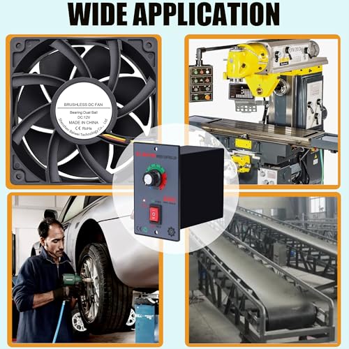 DC 12-60V 20A Brushless Motor Speed Controller w/ Forward/Reverse Switch | Suitable for DC Brushless Motors,Forward and Reverse Motor Speed Regulator,DC Motor Speed Controller