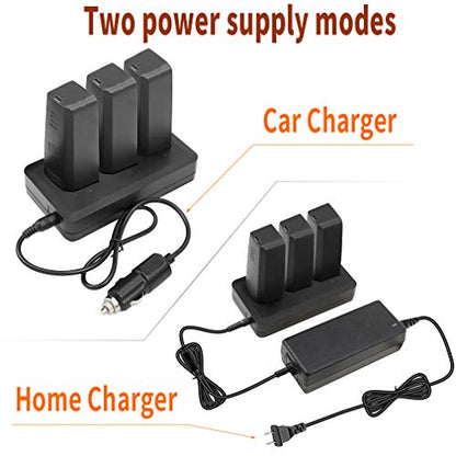 Hanatora Battery Charger (Indoor and in-car) for Parrot Anafi/ANAFI Base/ANAFI Extended/ANAFI FPV/ANAFI Thermal/ANAFI Work,Multi-Function Charging Accessories