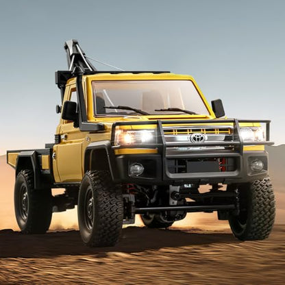 WPLDEWAN MN82T RC Rock Crawler RC Truck 4x4 1/12 Scale All Terrain | Remote Control Pickup with Crane Hook RTR Proportional Throttle Steering 280 Motor Hobby Car Adult
