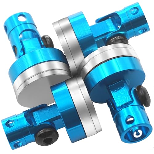 ShareGoo 4PCS RC Magnetic Body Post,Alloy Magnetic Stealth Invisible Body Shell Mount Column Compatible with HSP Redcat Himoto Traxxas SCX10 4WD 1/10 RC Car (Blue)