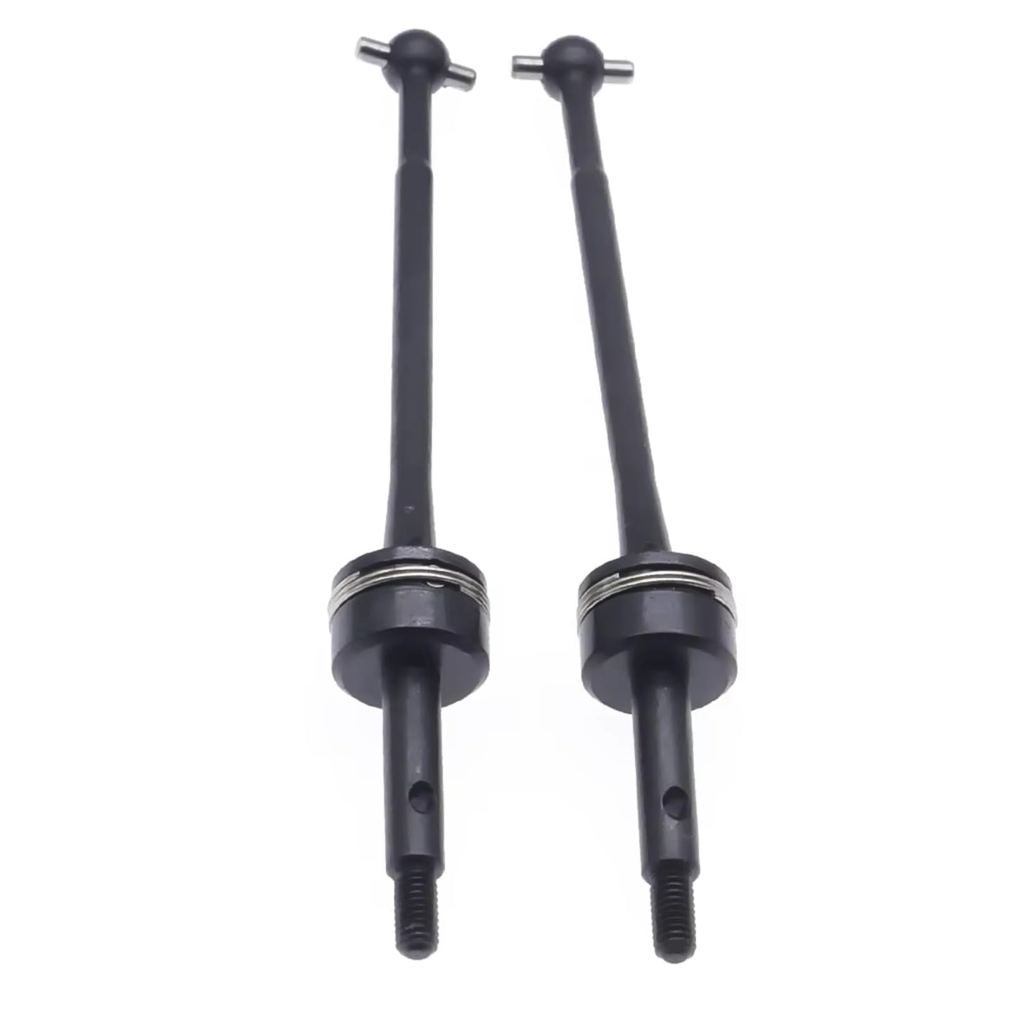 For Wltoys 144001 1/14 Rc For Hobby Model Car For Buggy Option Hop-ups Parts 2pcs Parts #45 Hardened Steel CVD Drive Shaft RC Car Transmission Shaft(Black) - color: Black