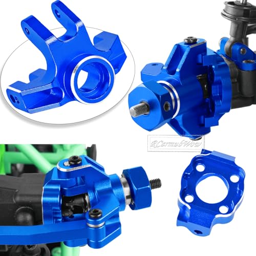 RC Upgrades for L0S1 1/18 Mini LMT 4X4,Driveshafts,Servo,Body Mount,Upper&Lower Shock Mount,Side Panel Crossbar,Rear Cup,Steering Cup&C Hub,Steering Links,Shock Strengthen Mount,Navy Blue - color: Navy Blue(1set)