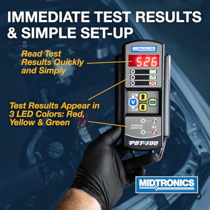 Midtronics PBT300 Battery Charging Starting System Tester Black