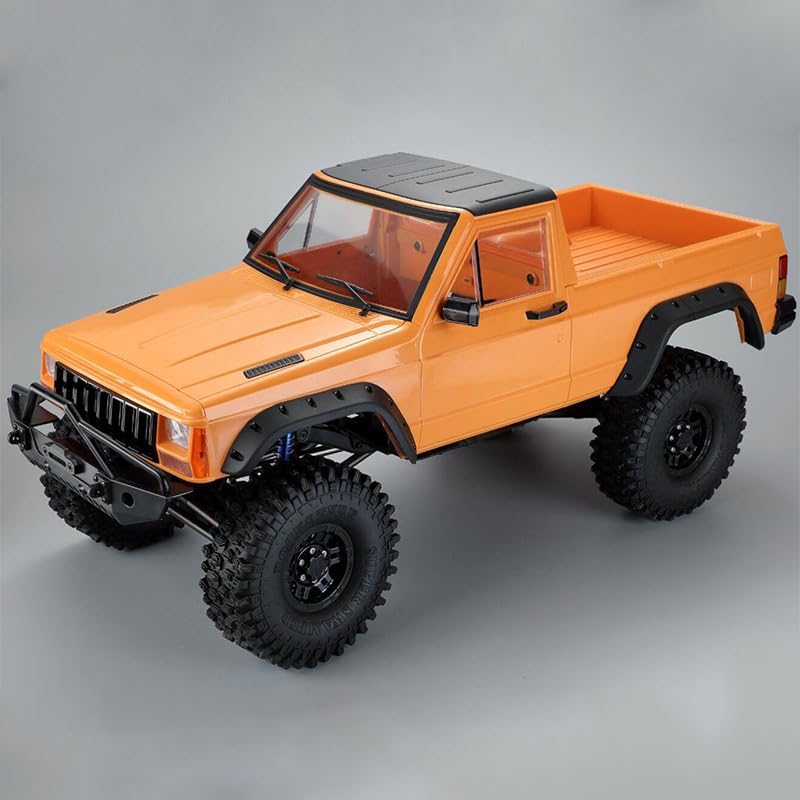 RC Car Hard Body Shell Kit,313mm Wheelbase Cherokee Body Car Shell for 1/10 RC Crawler Axial SCX10 & SCX10 II 90046 90047 TRX4 Kit (Orange, Pickup A) - color: Orange, Pickup a