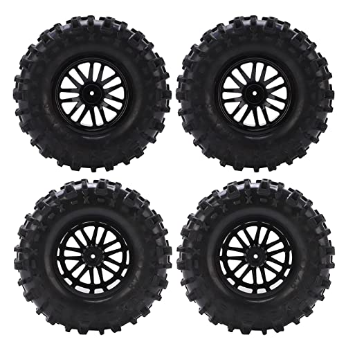 4Pcs RC Car 155mm Tires Wheel Rim Set Durable Rubber for 1/8 1/10 Short Course Truck