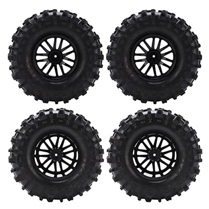 4Pcs RC Car 155mm Tires Wheel Rim Set Durable Rubber for 1/8 1/10 Short Course Truck