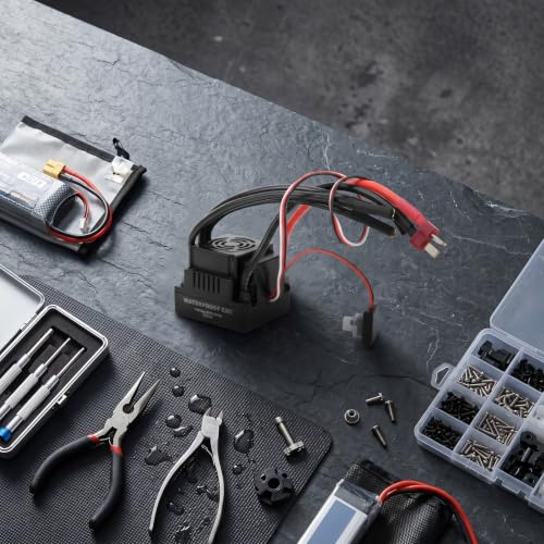 Estink Brushless ESC 120A High Torque Electronic Speed Controller Compatible with RC Car Brushless Motors