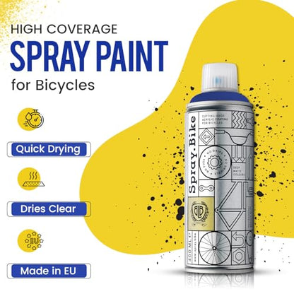 Spray.Bike Spray Paint - Bayswater (Royal Blue) | Designed Mainly for Bicycles | Multi-Use Acrylic Spray Paint for Metal, Plastic | High Coverage Bike Paint, 400ml - color: Bayswater