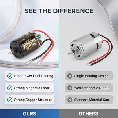 Alomejor 540 Brushed Motor 13T 1/10 RC Remote Control Car Brushed Electric Motor Replacement Part Rc Car Model Accessory