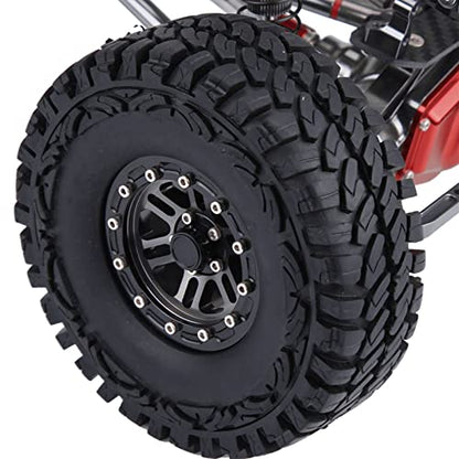 Brilluxa RC Crawler Chassis, Aluminum Alloy Carbon Fiber Ladder Frame and Chassis Rail Kit Compatible with Axial SCX10 RC Car, 313mm Wheelbase Rock Crawler Truck Upgrade Parts