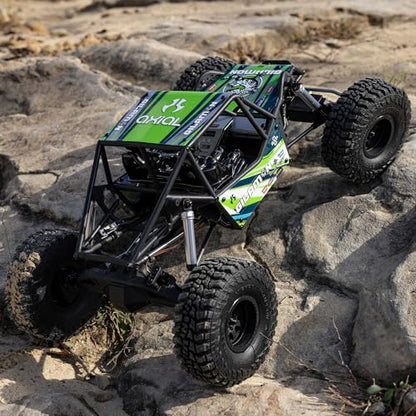 Axial AXP8 Gilamon 1/8 RC Crawler 2.2 4X4 RTR Trail Buggy, Green | Brushed, AXI-1207T1, Battery and Charger Not Included - color: Green