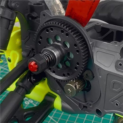 RC Car Parts Compatible with Gorgon for Monster Truck 1/10 RC Car Upgrade Parts Steel Metal 61T/M0.8/32P Spur Gear Main Gear ARA3230ST1