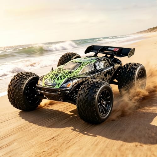 JLBRACINGRC 1/10 Brushless Fast RC Cars for Adults,4WD Monster Truck，Max 50+mph High Speed RC Truck,All Terrain RC Truggy Waterproof Off Road Remote Control Car（No Battery）