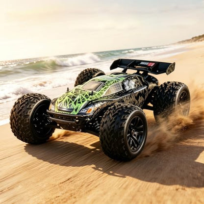 JLBRACINGRC 1/10 Brushless Fast RC Cars for Adults,4WD Monster Truck，Max 50+mph High Speed RC Truck,All Terrain RC Truggy Waterproof Off Road Remote Control Car（No Battery）