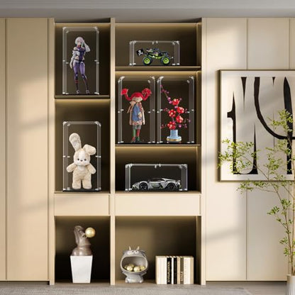 3MM Clear Acrylic Display Case, Zimo momo Self-Assemble Showcase for Collectibles, Action Figures,Dolls- Alternative Glass Box for Commemorative Gifts(13.7x11.8x23.6 inch, 35x30x60 cm) - size: 13.7x11.8x23.6 inch