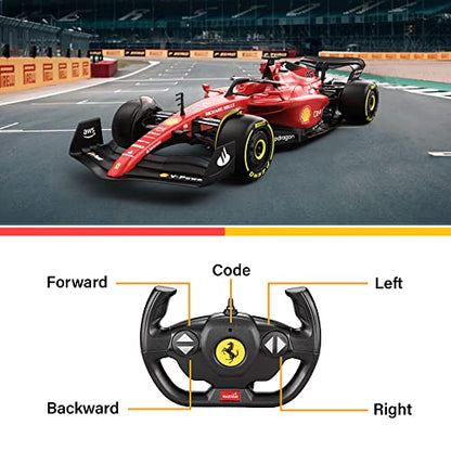 Voltz Toys Authentic Licensed 1:12 Ferrari F1 75 Remote Control Car - F1 Collection RC car Series for Kids and Adults - 2.4GHz RC Car for Gift (1:12 Ferrari F1 75) - color: 1:12 Ferrari F1 75