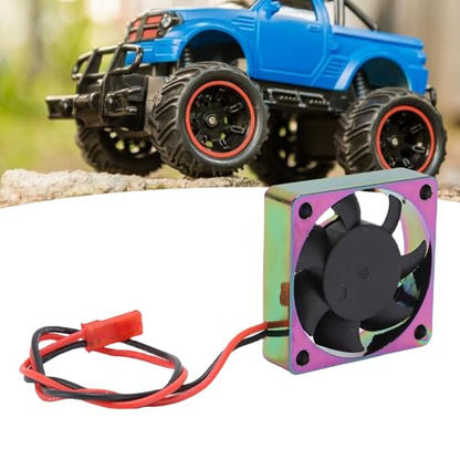 Drfeify RC Motor Cooling Fan, 14000RPM High Speed Aluminum Alloy Quiet Heatsink Fan for RC Car Model