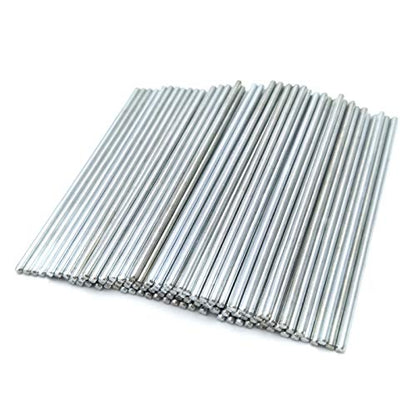 EUDAX 100Pcs STEM Toys Shaft Round Rod Axles for DIY Toy RC Car Boat Helicopter Model Part (2mmx70mm)