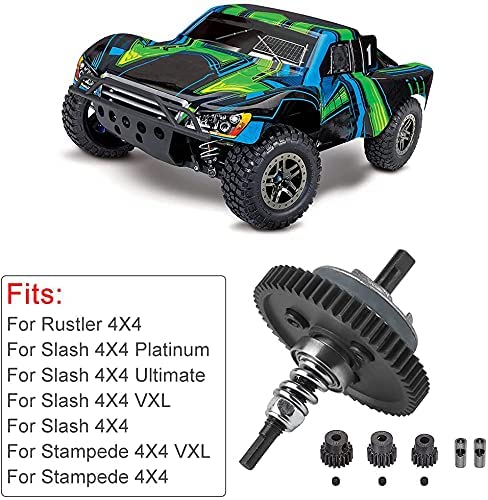 OGRC Steel Slipper Clutch for 1/10 Traxxas Slash Stampede Rustle 4X4 | Metal Differential Gear Slipper Clutch Set with 32P 15T 17T 19T Pinions Gears for Traxxas RC Truck #6878