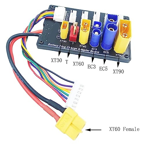 Parallel Charging Board EC3 EC5 T 6S Lipo Battery Balance Charger Balanced Charging Plate Adapter Expansion Board for Imax B6 B6AC IDST Q6 Lite Balance Charger