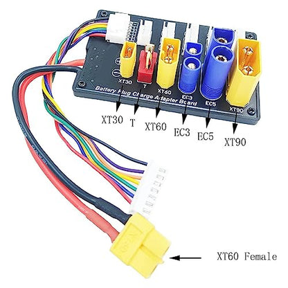 Parallel Charging Board EC3 EC5 T 6S Lipo Battery Balance Charger Balanced Charging Plate Adapter Expansion Board for Imax B6 B6AC IDST Q6 Lite Balance Charger