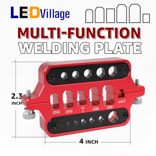70pcs T-Plug / XT60 / XT90 / EC3 / EC5 Male & Female Plug with Red Aluminum Welding Soldering Insulate Station Jig for All DIY Projects RC Lipo Battery ESC Motor