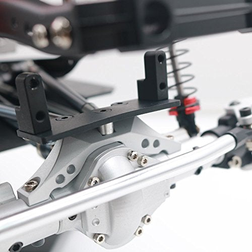 KYX Racing V8 Engine Motor 2 Speed Gearbox + Axle Servo Mount + Modified Battery Tray Set for 1/10 Rc Crawler SCX10 II